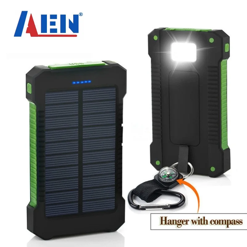 Портативное зарядное устройство на солнечной энергии водонепроницаемое 50000 мА ·