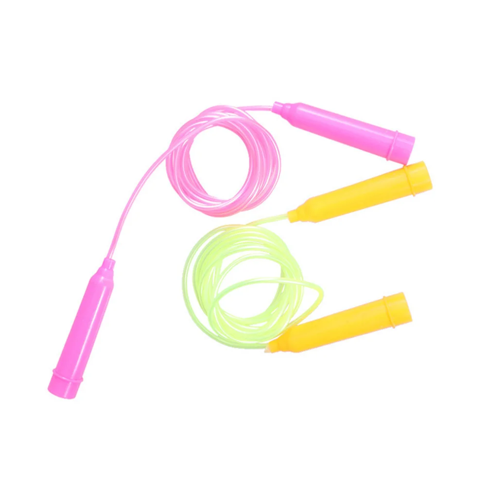 

2PCS Plastic Handle Poratble Anti-Slip Durable Exercise Equipment Skip Rope for Kindergarten