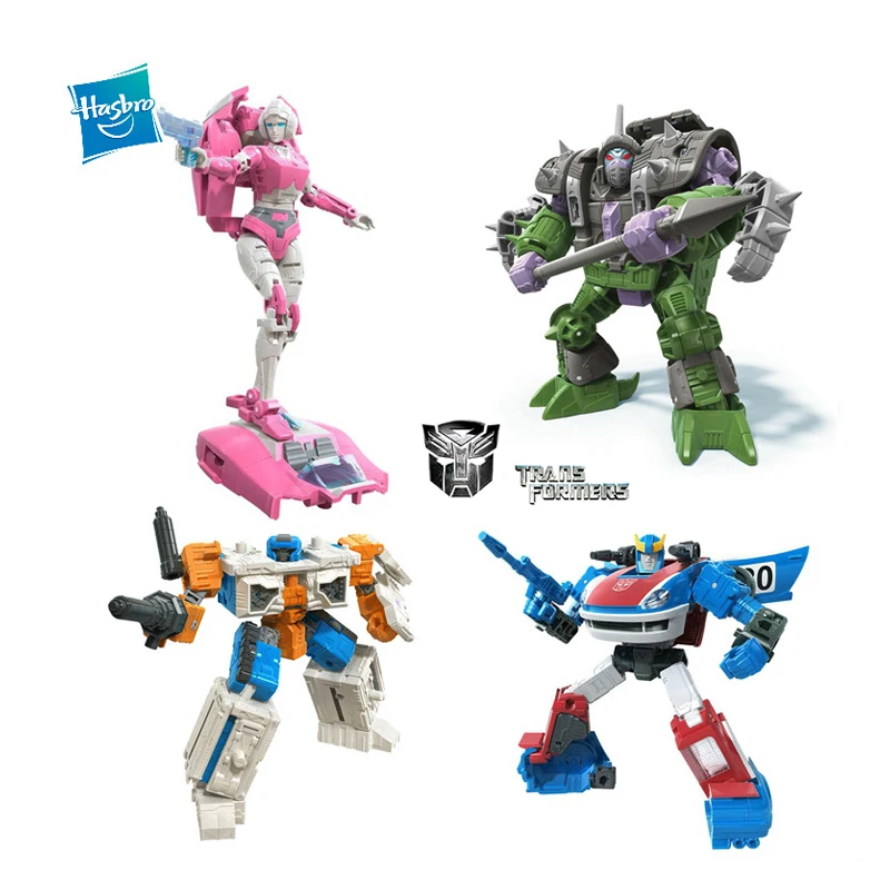 

14cm Hasbro Transformers Seibertron Earthrise Sharkticon Airwave Arcee Smokescreen PVC Model Toy Figure Action & Toy Figures