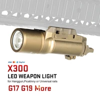 factory sell directly tactical flashlight x300 led pistol weapon light white light gun for hunting hk15 0026