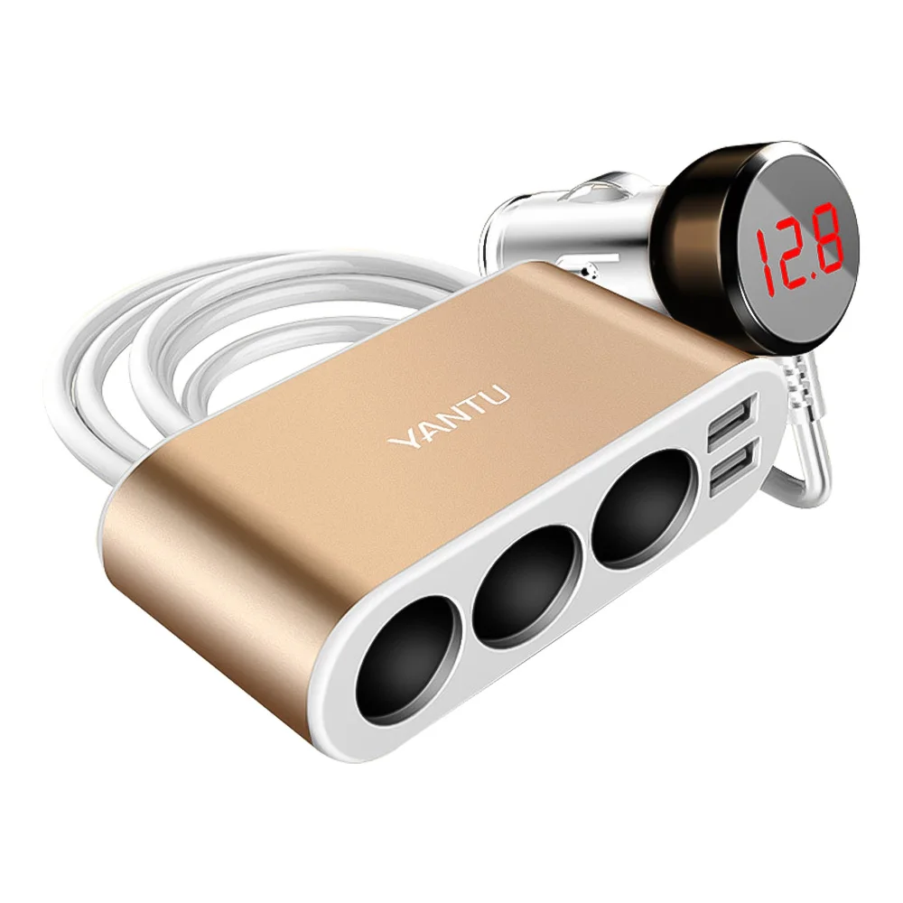 Адаптер для автомобильного прикуривателя выходная мощность Расширенный порт