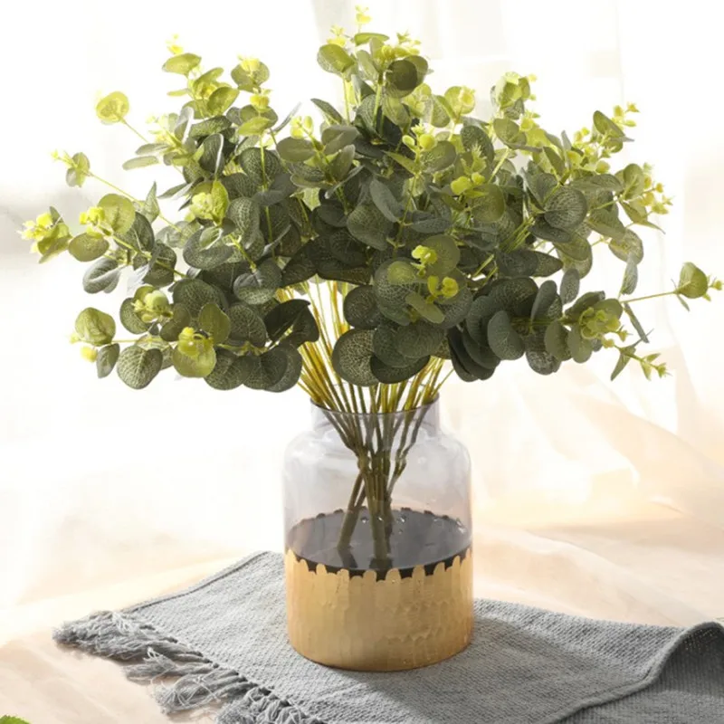 Вечерние искусственные растения для денег эвкалиптовые листья деревья листва