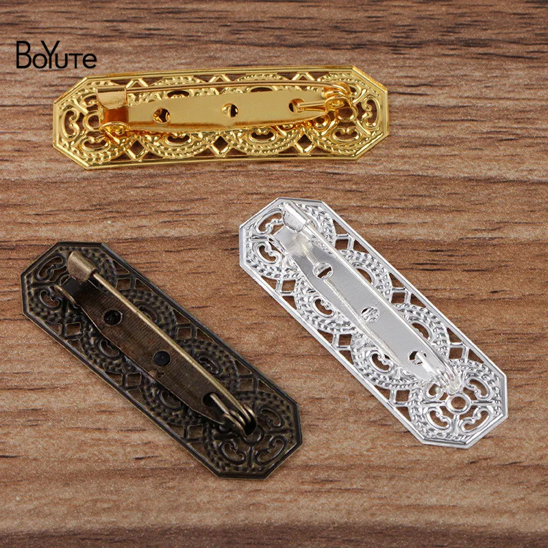 BoYuTe индивидуальный заказ (200 шт./лот) 15*47 мм металлическая латунь филигрань цветок