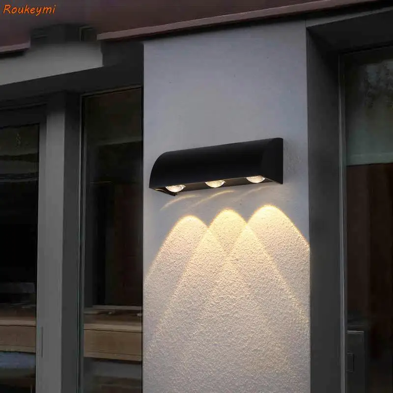 

porche corridor lighting Outdoor garden Aluminum outdoor IP65 waterproof up down wall light for home stair terraze