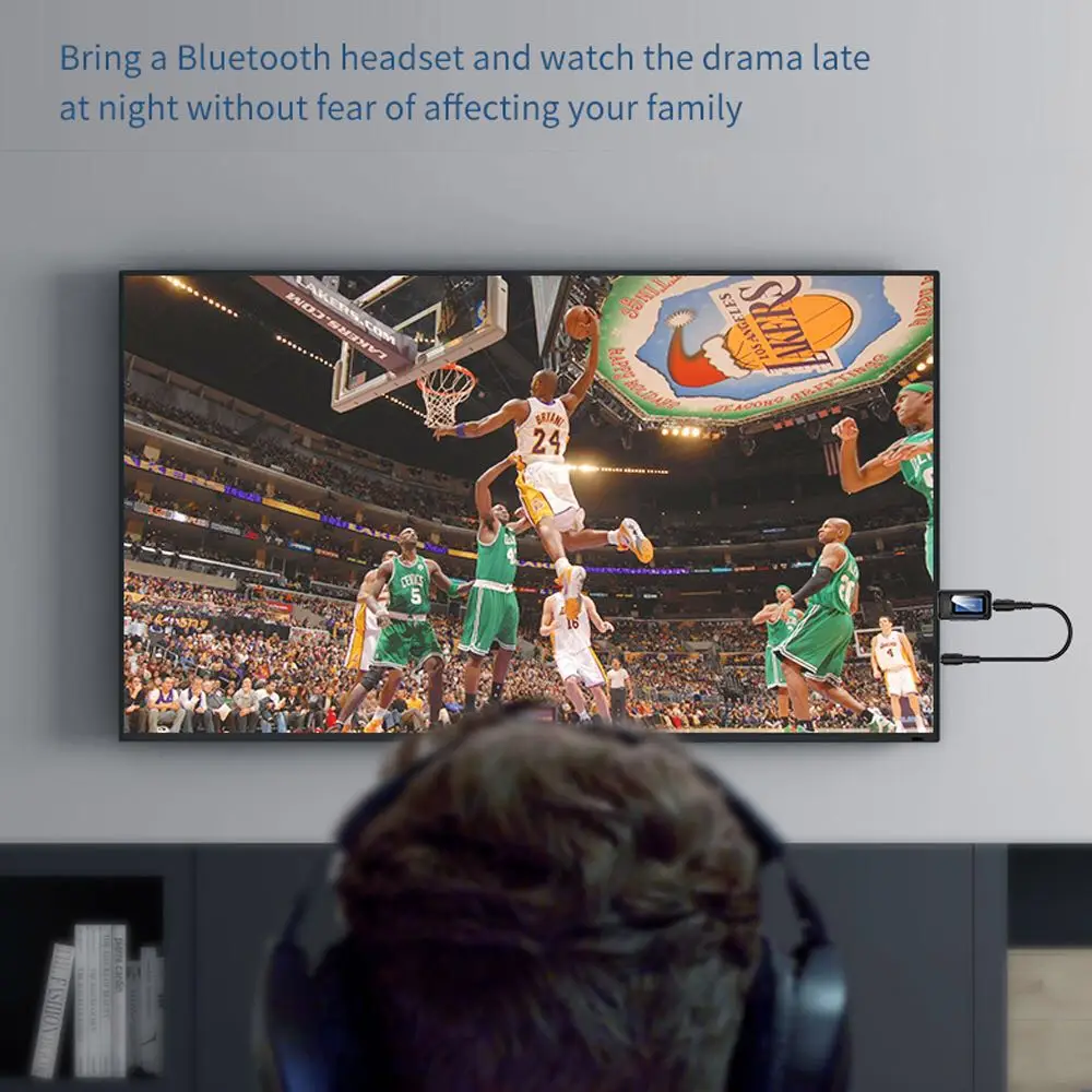 Tebe ЖК дисплей беспроводной адаптер Bluetooth 5 0 аудио передатчик приемник 3 мм Aux