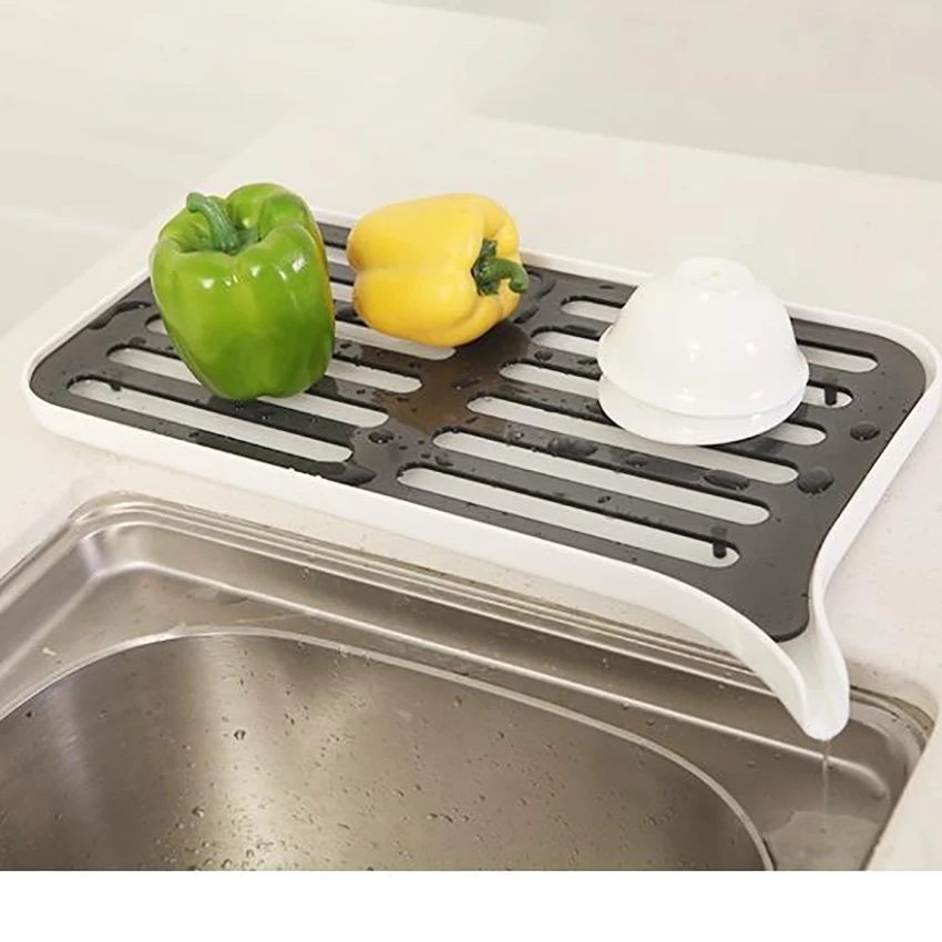 Двухслойная стойка для слива фруктов и овощей кухонная столешница раковина