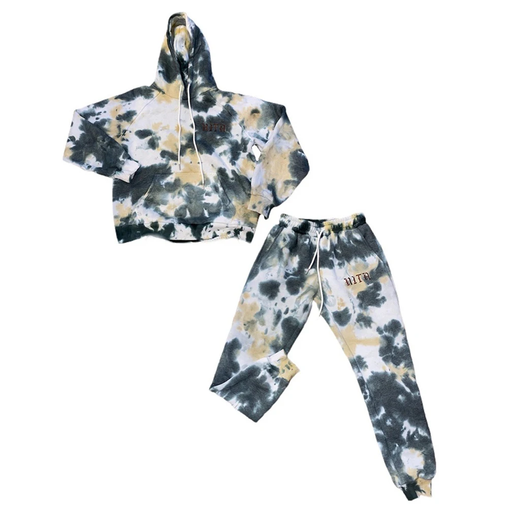 

Autumn Winter Plush Warm Thick Hoodie Two Piece Sets Women's Costumes Hooded Long Sleeve Sweatshirt and Loose Sweatpant Outfits