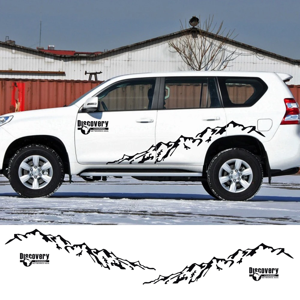 

Car Side Door Stickers Vinyl Film Auto DIY Styling Decals For Toyota Prado Land Cruiser Highlander rav4 Car Tuning Accessories