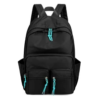 double pockets women backpack soft quality 9 color black backpack korea multi function shopping travel girl backpacks for lady