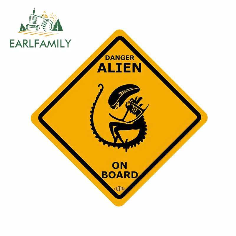 Виниловые наклейки EARLFAMILY для автомобиля водонепроницаемые аниме Стикеры