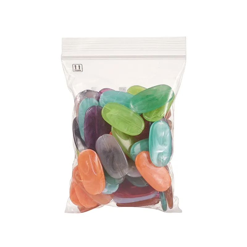 

50pcs Acrylic Beads Loose Spacer Beads Mixed Color for Jewelry Making DIY Bracelet Necklace 29x16x4mm Hole: 1.5mm