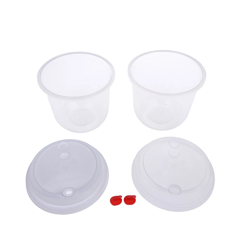 Прозрачный пластиковый контейнер цилиндр для хранения с крышкой органайзер