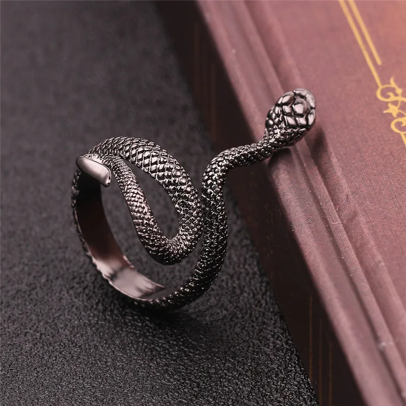 Кольцо в виде змеи регулируемый размер|Кольца| |