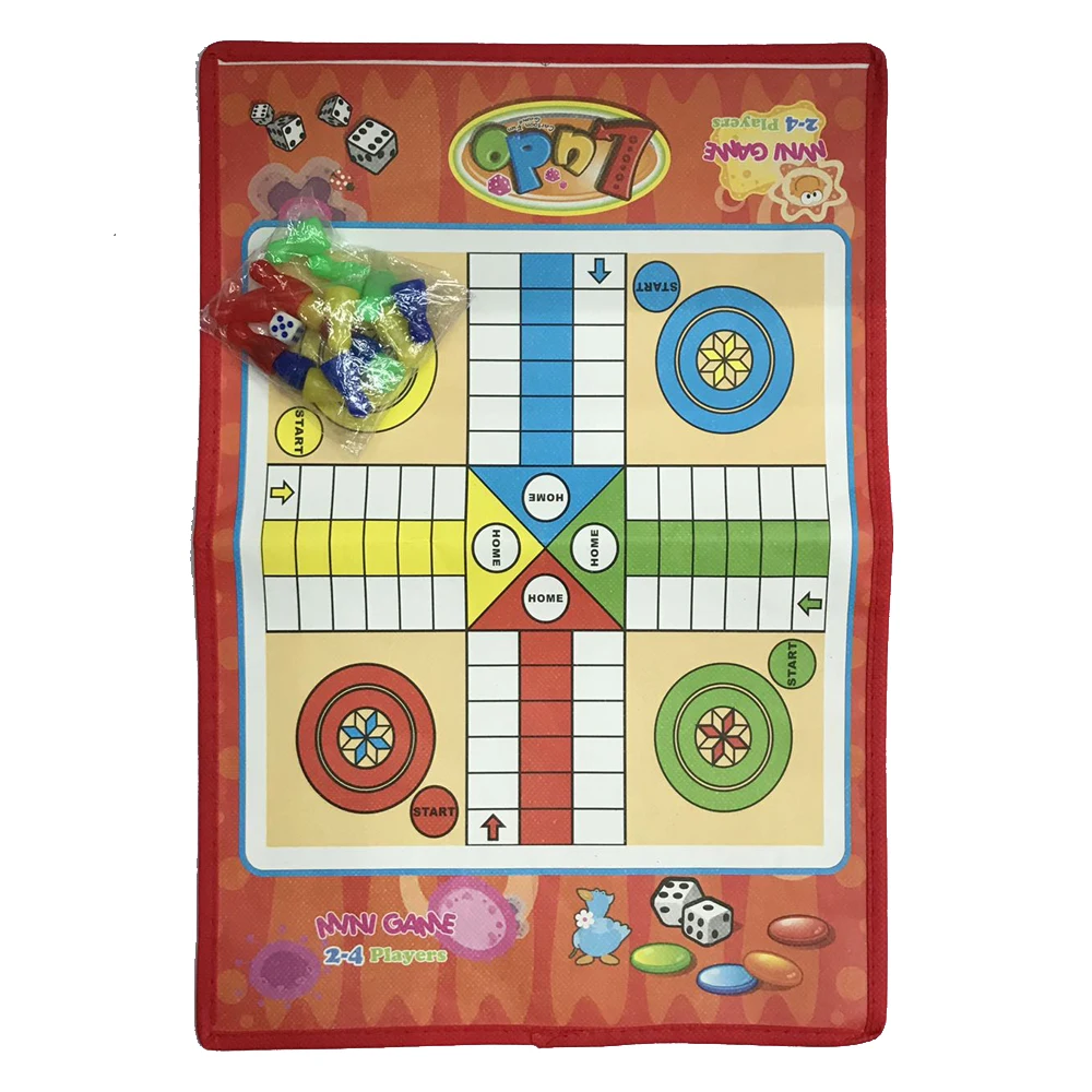 Folding EVA ABS Ludo OX Chess Snake Toys For Children Portable Snakes And Ladders Puzzle Interactive Game Birthday Gift | Игрушки и