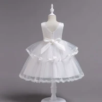 urope and American style girl dress Elegant Floral princess wedding dress for kids Party dress up