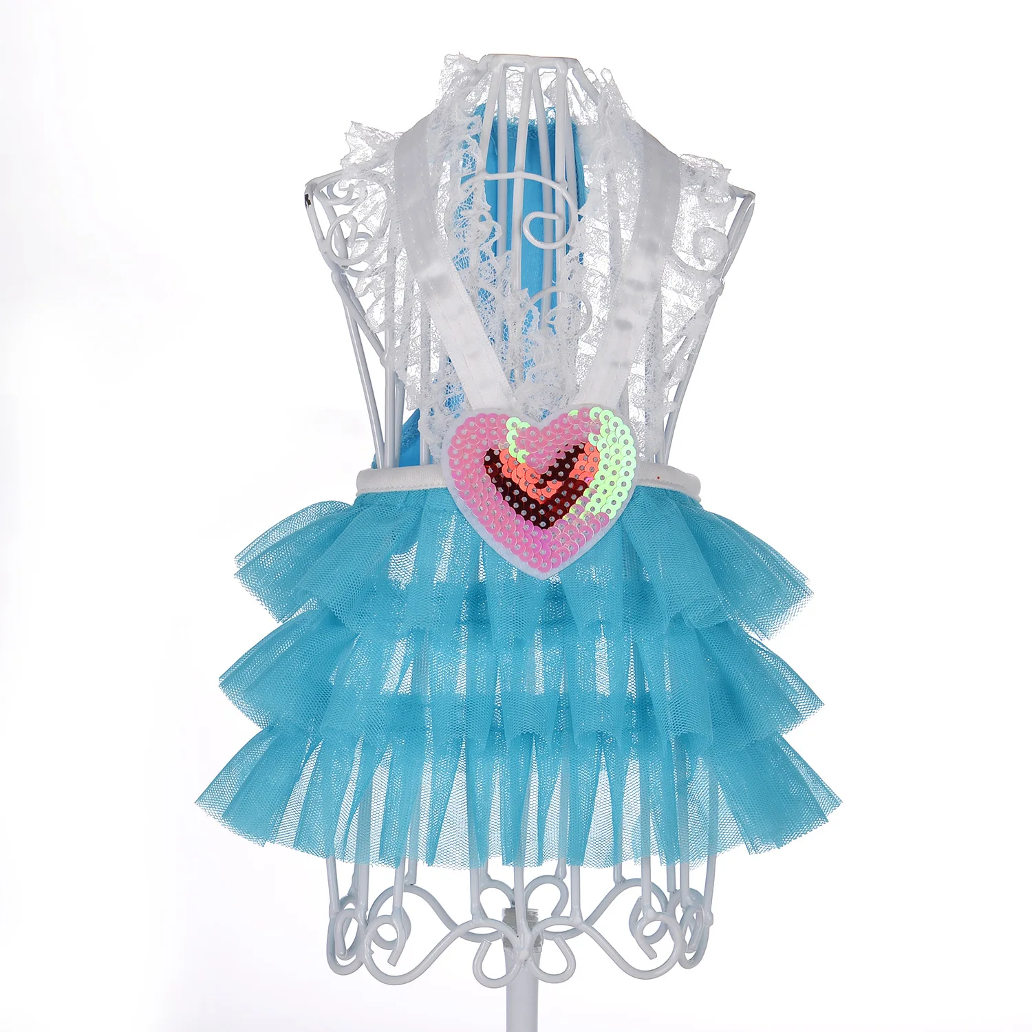 

Cute Heart Dog Dress Princess Dersses Summer Dog Clothes Cat Puppy Skirt Wedding Costume Pet Costume Apparel Dog Costume Tutu