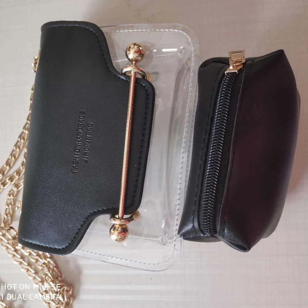 Сумка мессенджер Женская Роскошная прозрачная сумка модная женская квадратная