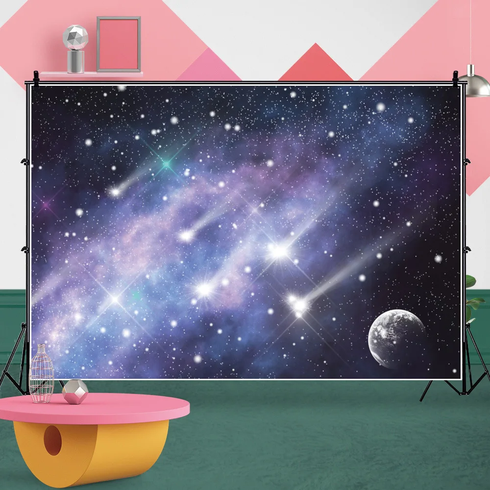 Вселенная метеоритный душ звездное небо Живописный фон для фотосъемки