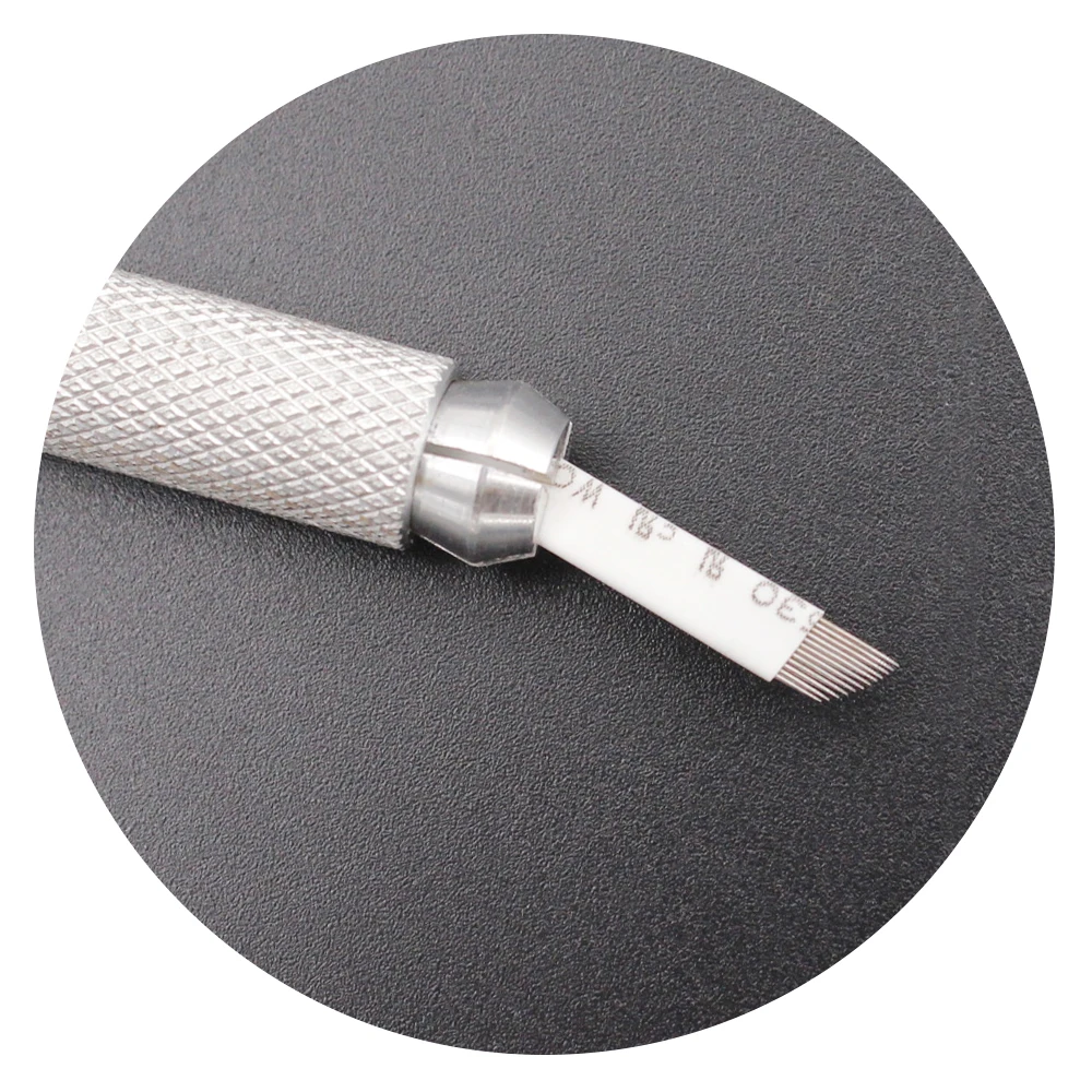 

20pcs Disposable Permanent Microblading Embroidery Pen 7pin/9pin/11pin/12pin/14pin Eyeborw Microblading Needles Drop Shipping