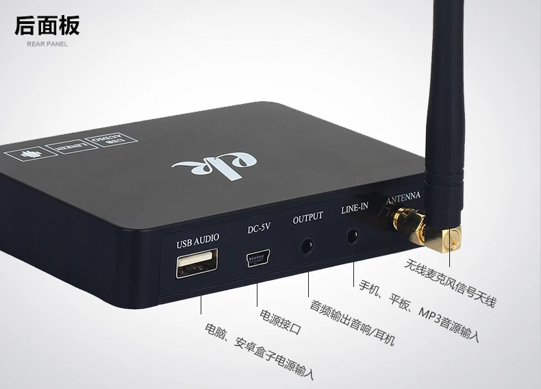 New K2 Wireless Mini Family Home Karaoke Echo System Singing Machine Box Karaoke Players USB Audio for Android TV Box PC Phones