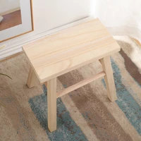 wooden square stool household small bench chinese low foot stool living room dining table stool childrens shoe changing stool