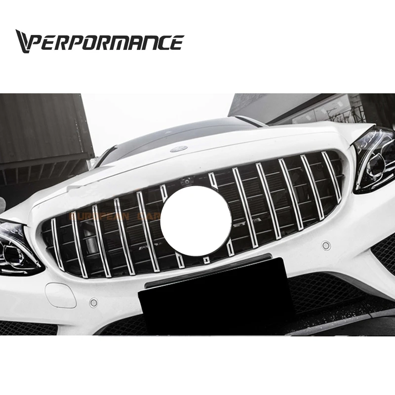 C-CLASS W205 GT передняя решетка подходит для c180 C200 C260L C63 STYLE 2014-2018 год | Автомобили и