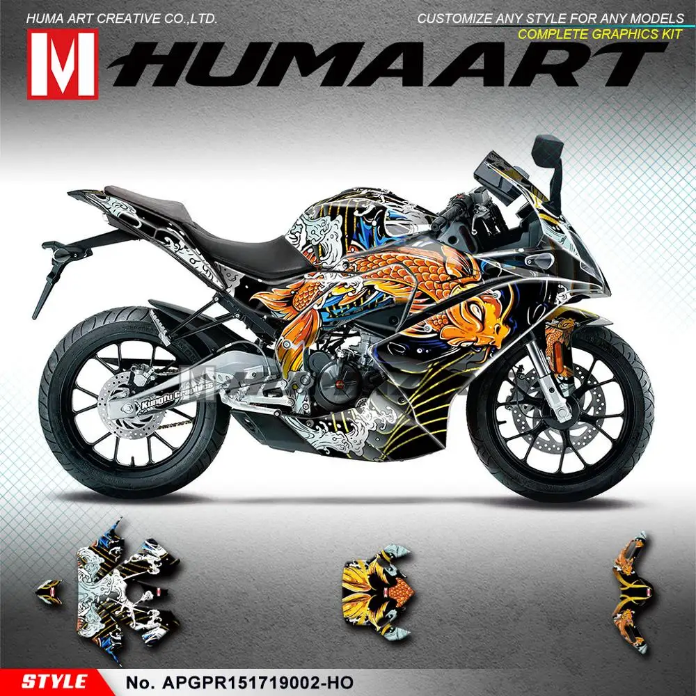 Пользовательская наклейка huпера дизайнерские гоночные наклейки полная графика