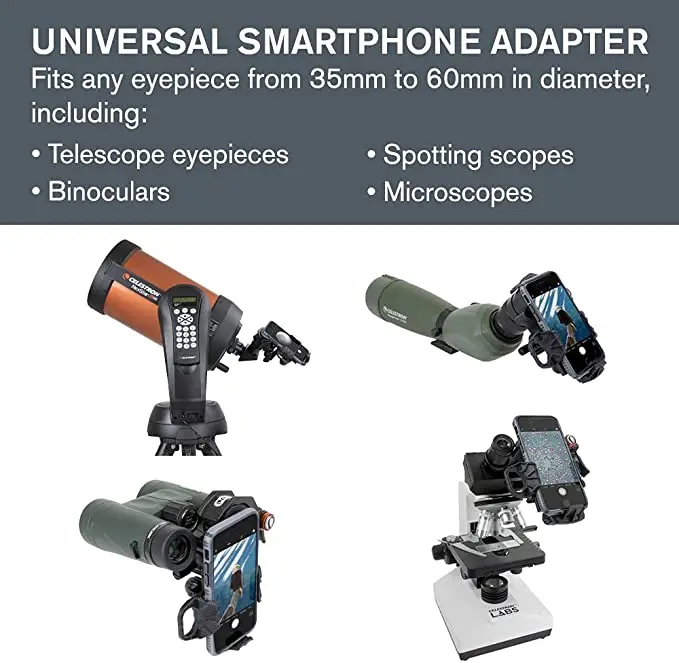 Celestron NexYZ 3-осевой Универсальный адаптер для смартфона | Инструменты