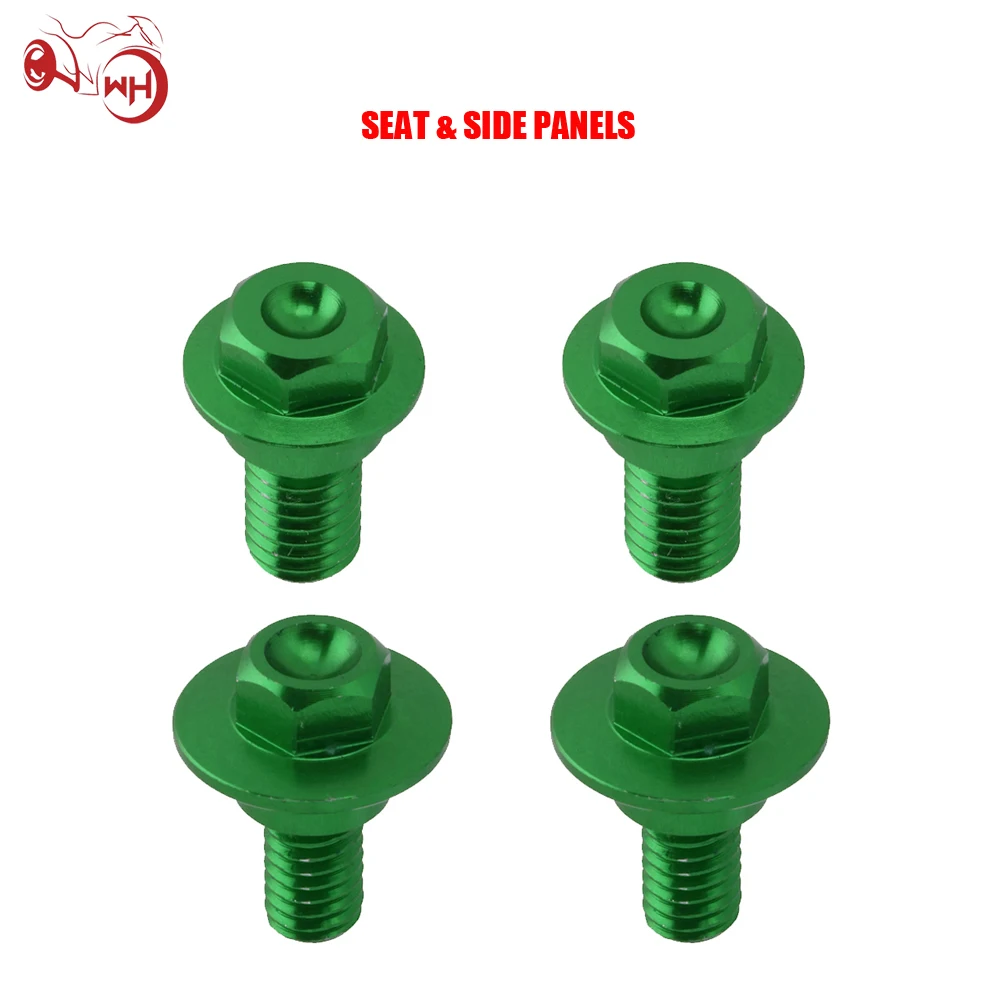 

Motorcycle Number Plante Radiator Shrouds Seat Side Panels Front Rear Fender Screw For KAWASAKI KX125 KX250 KX250F KX450F RMZ250