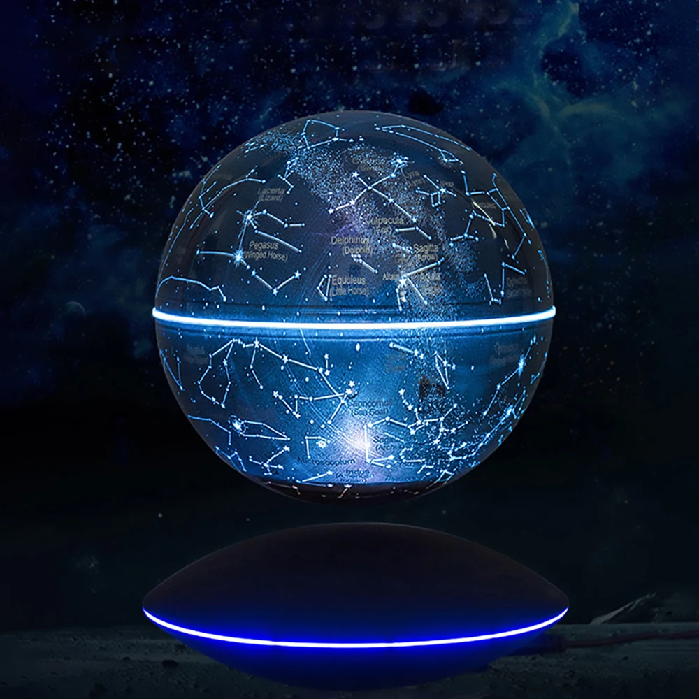 LED World Map Magnetic Levitation Floating Globe Lamp Lighting Decoration Terrestrial Globe Antigravity Magic Ball Night Lights
