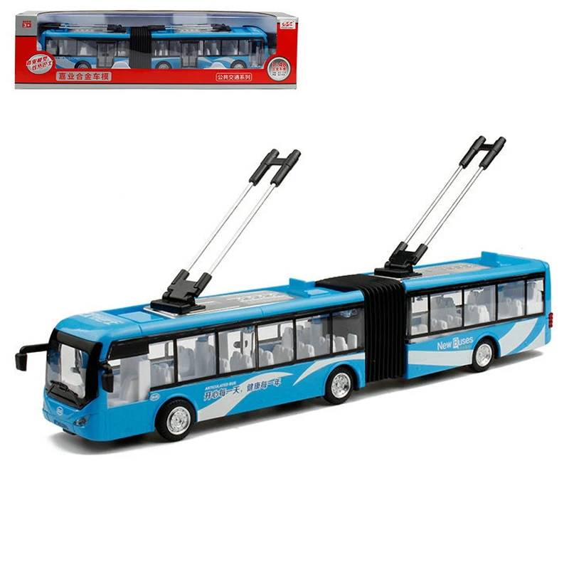 Модель автобуса JIAYE Масштаб 1:48 двухсекционная под давлением|Наземный транспорт| |