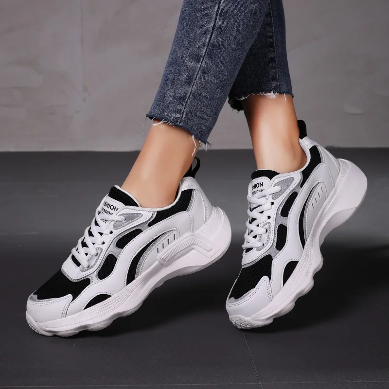 

Women's Sneakers 2021 Spring Autumn Running Shoes Fashion Ladies Breathable Casual Vulcanized Shoes Female Lace-up Walking Shoes