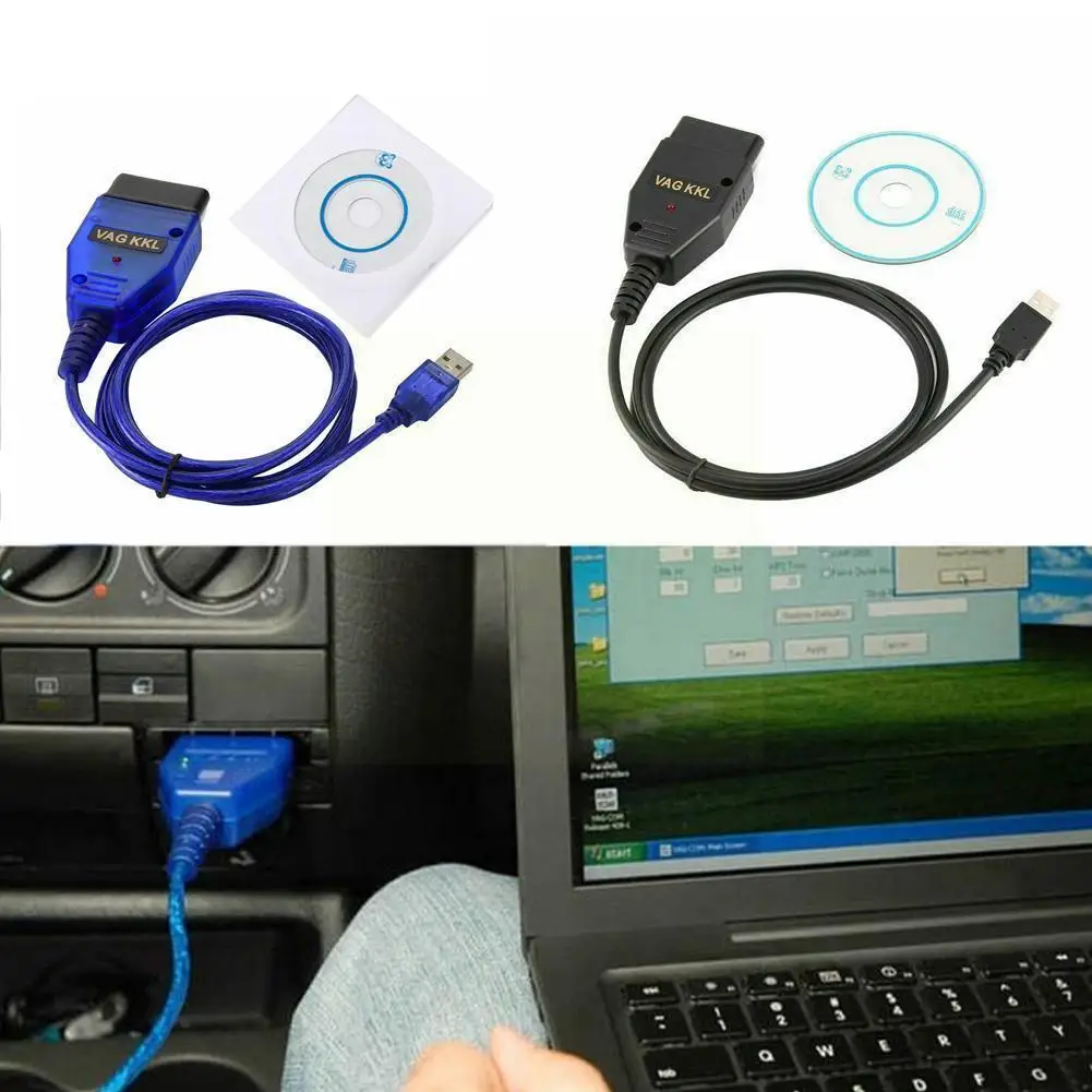 

VAG-COM 409.1 Vag Com 409Com Vag 409 Kkl OBD2 USB Diagnostic Cable Scanner Scan Tool Interface For VW Audi Seat Skoda X9F1