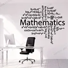 Виниловые наклейки на стену, с формулой математики, для школы, подростков, декор для спальни, rb688