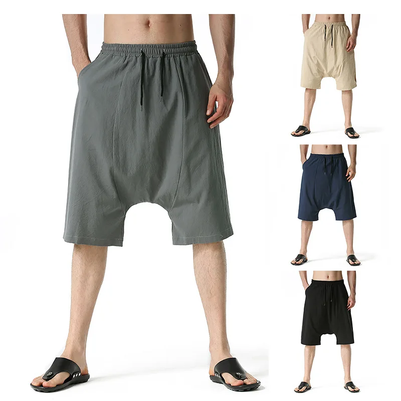 

2021 Mens Fashion Short Pants Loose Style Personality Trend Pants Size S-3XL