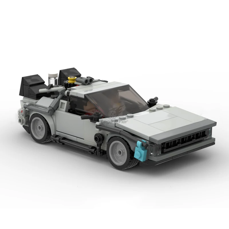

MOC-58776 Technical Car Back to the Futured Time Machine Deloreaning MOC Supercar Building Blocks DIY Toys Kids Birthday Gifts