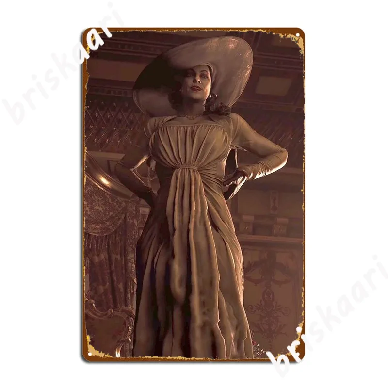 

Dimitrescu Poster Metal Plaque Kitchen Wall Decor Cinema Living Room Designing Tin Sign Poster