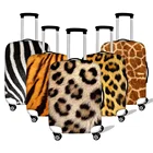 Чехол Lepoard для чемодана с изображением тигра, жирафа, зебры, животных, защитный Пылезащитный Чехол на колесиках для путешествий