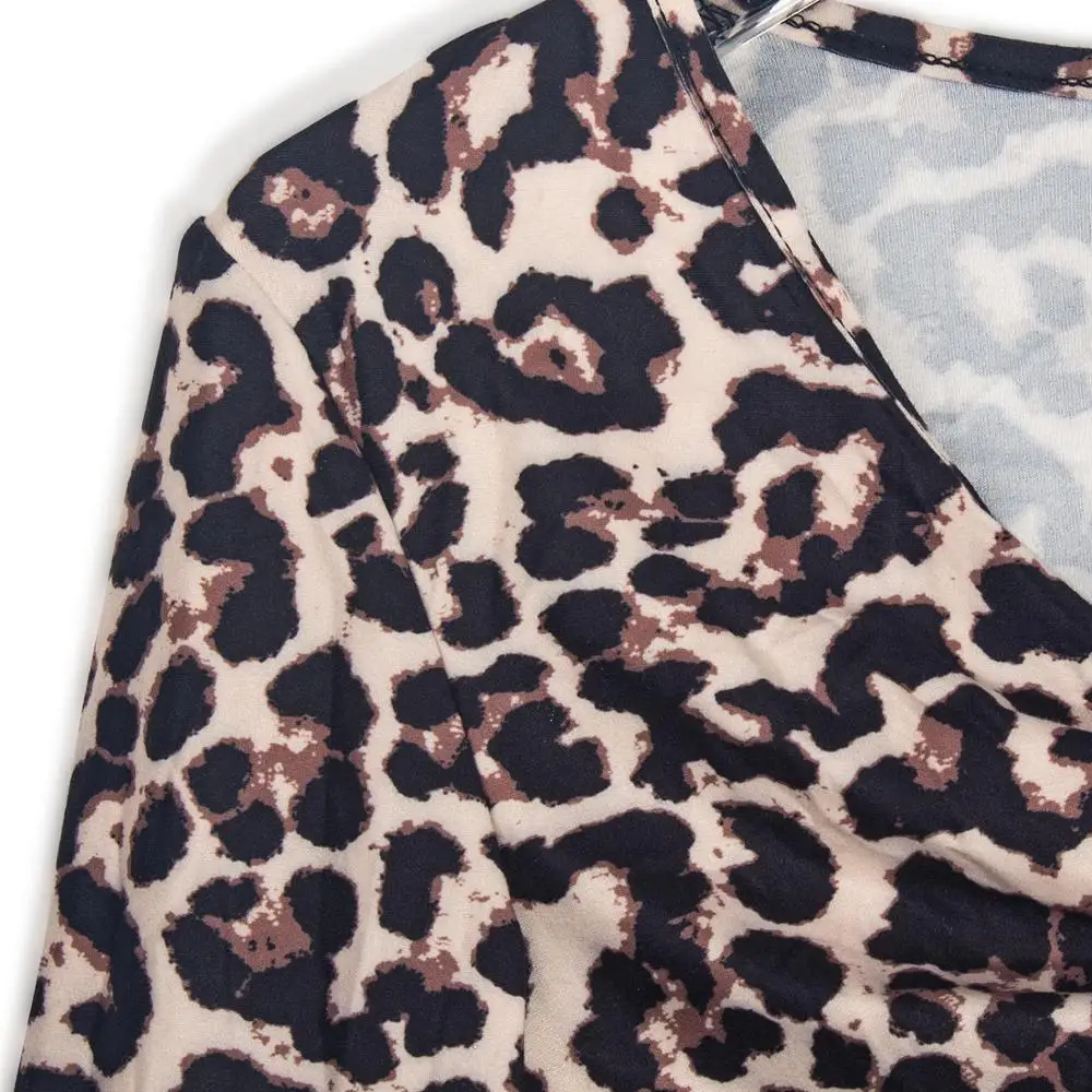 

Women Suits Sexy Fashion Leopard Long Sleeve Suit Autumn Sexy Style Splice Polyester Set 2 piece Club set