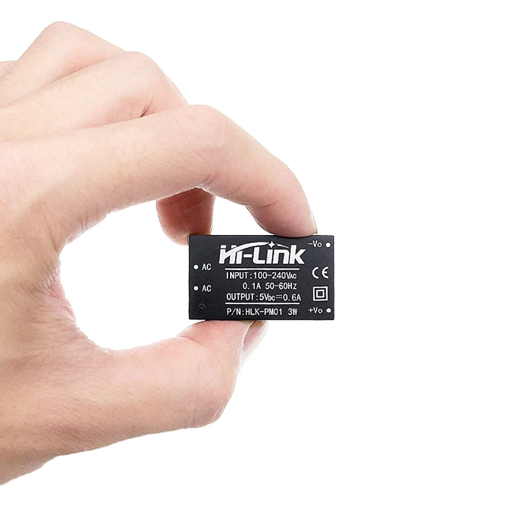 

HLK-PM01 AC-DC 220V 5V модуль ldo понижающего Мощность изолированный модуль Питание модуль для умного дома интеллигентая (ый) бытовой выключатель