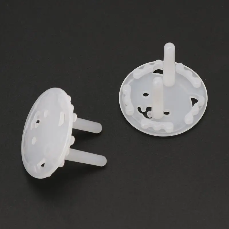 

10pcs EU Stand Power Socket Cover 2 hole Electrical Outlet Baby Child Safety Electric Shock Proof Plugs Protector