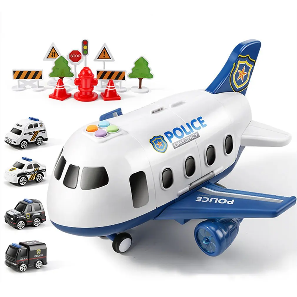 

Модель игрушечного автомобиля, инерционный самолет для детей, большой пассажирский самолет, модель самолета, подарок, 18 шт./компл.