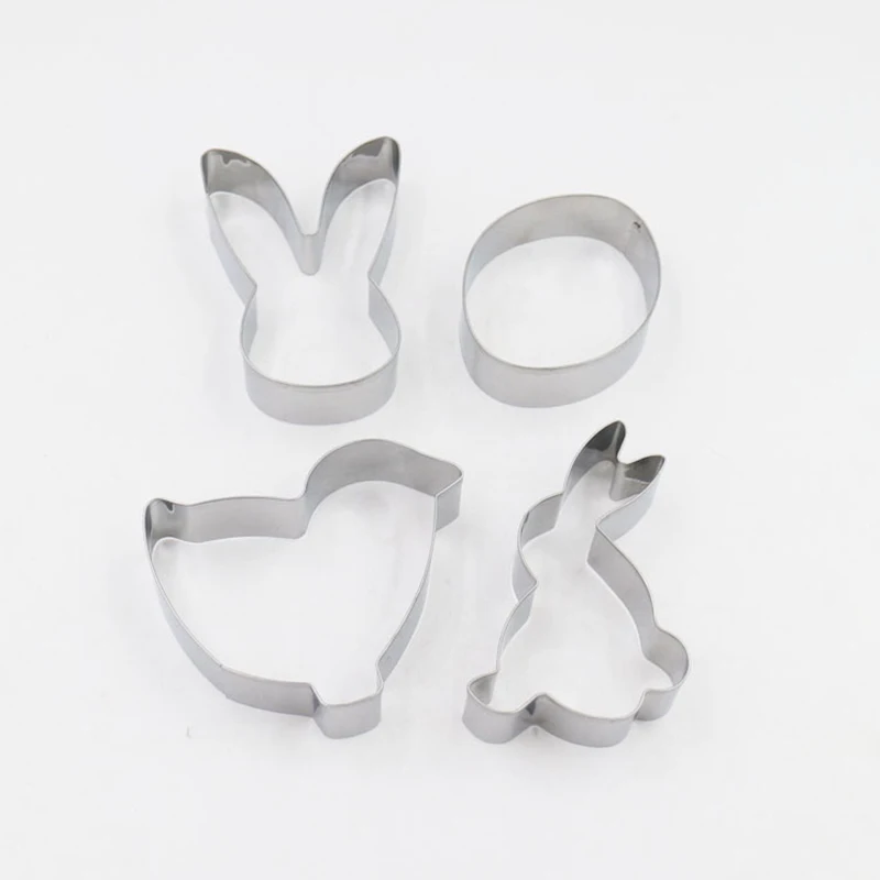 пасха 4 шт. пасхальные трафареты для нарезки печенья с изображением кролика