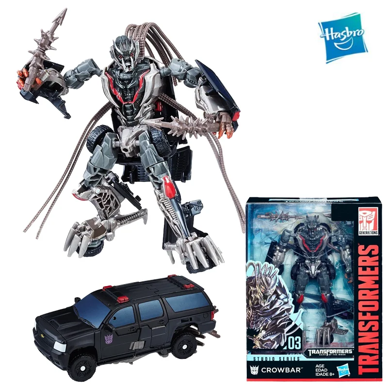 

Anime Original Hasbro Transformers Studio Series 03 Crowbar Deluxe Class Movie Anime Action Figures Model Transformers Toys 14cm