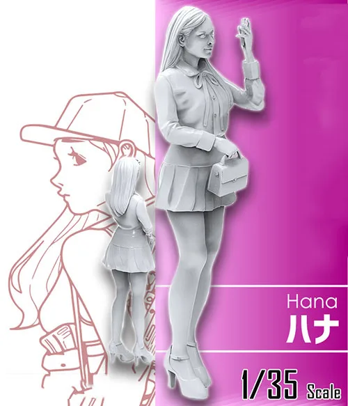 1/35 серия для девочек 23 фигурки из смолы набор для строительства фигуры
