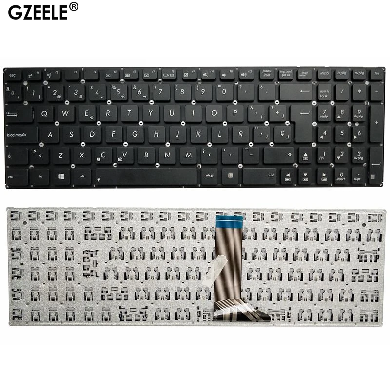 Клавиатура черная испанская для ноутбука ASUS x551 X551M X551MA X551MAV F550 F550V X551C X551CA A555 A555L X555