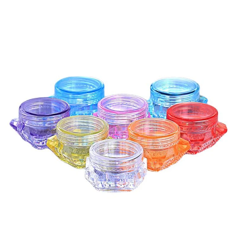 (1)100 шт. 5 г/5 мл косметический образец пустой контейнер пластиковые косметические