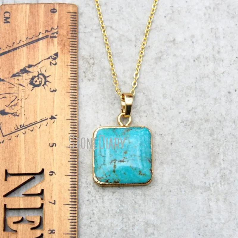 Золотые ожерелья NM14966 Howlite с гальваническим покрытием на продажу 18-32 дюйма |