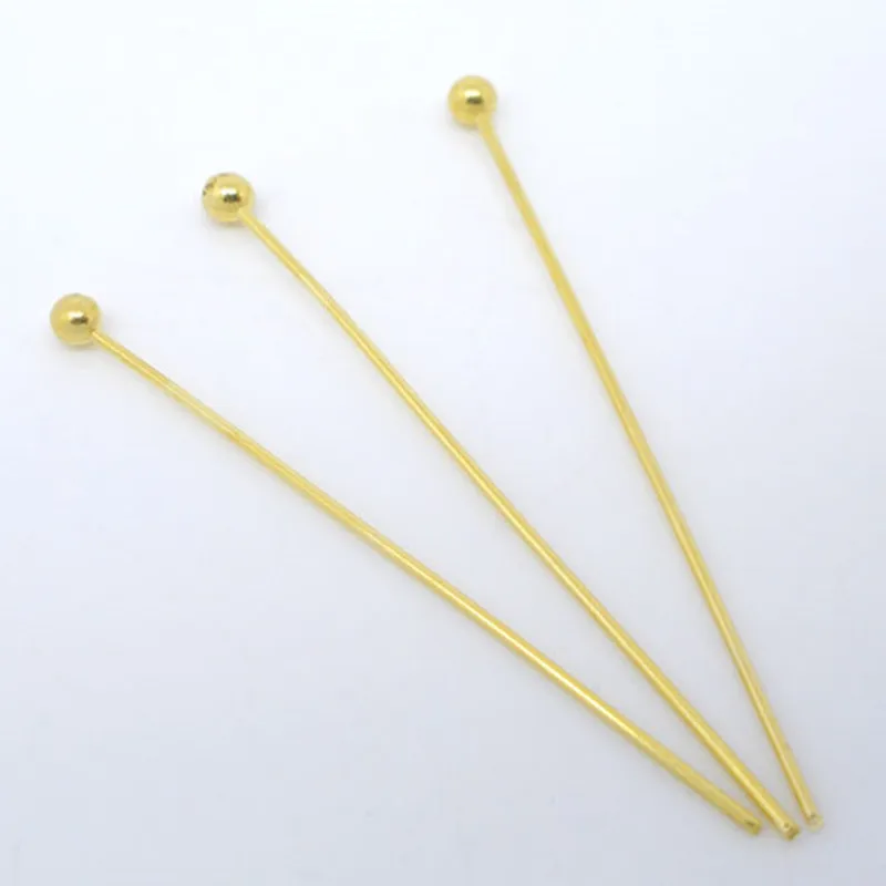 DoreenBeads 500 шт золотой цветной шарик шпильки 0 5x25 мм (24 калибра) (B03399) | Украшения и
