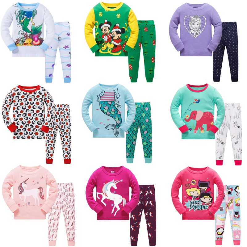 Новинка детская одежда для сна с рисунком Микки Мауса и животных семейная